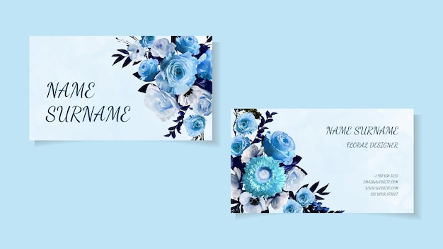 Vector modern creative and clean business card template double sides