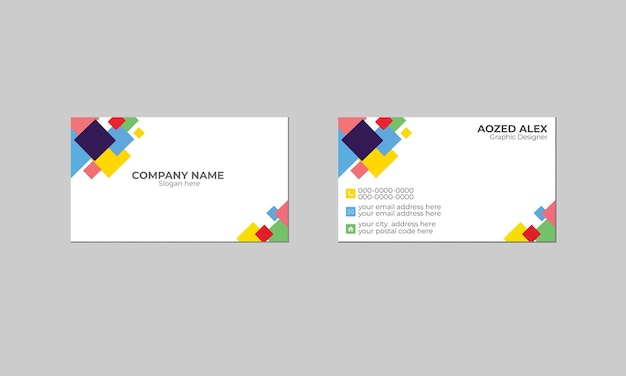 vector modern creative and clean business card template