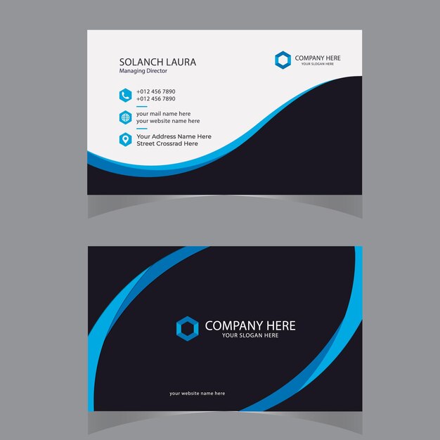 Vector vector modern creative and clean business card template