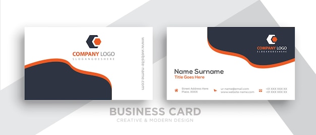 Vector vector modern creative and clean business card template