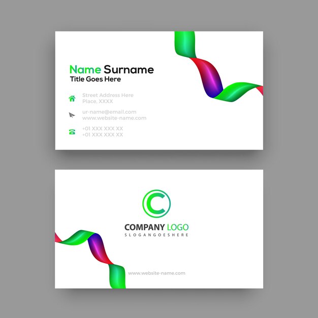 Vector Modern Creative and Clean Business Card Template