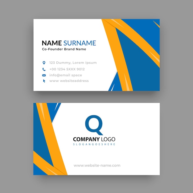 Vector Modern Creative and Clean Business Card Template