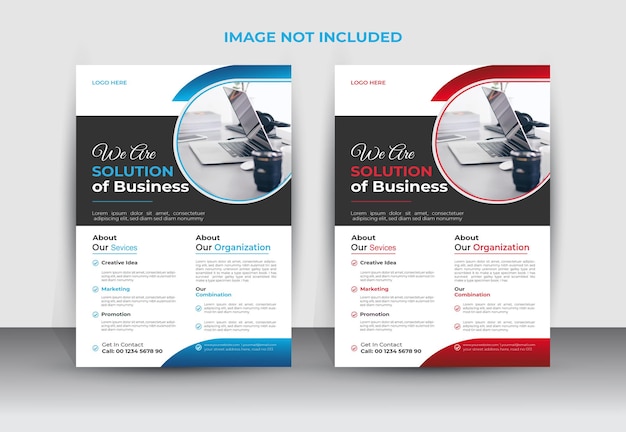 Vector Modern creative unique business flyer design template