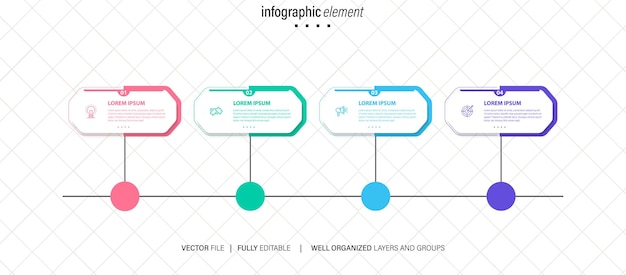 Векторный современный дизайн оглавления инфографического шаблона