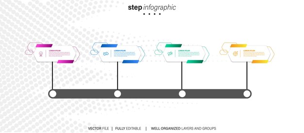 Vector vector modern design table of contents infographic template