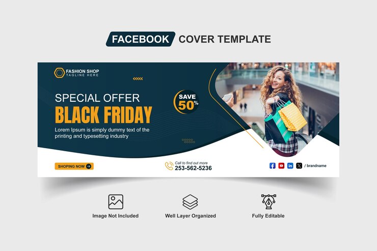 Vector vector modern fashion sale social media facebook cover banner template