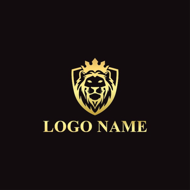 Vector vector modern lion head logo design vector illustration