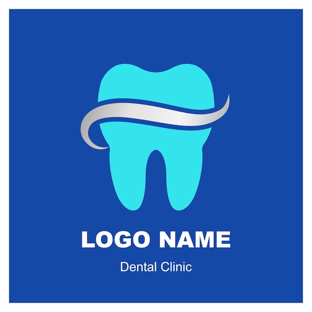 Vector modern logo of a dental clinic