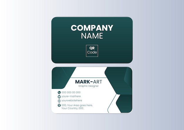 Vector modern luxury business card template