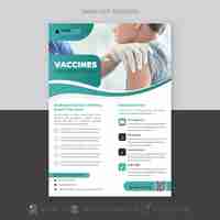 Vector vector modern medical flyer design template