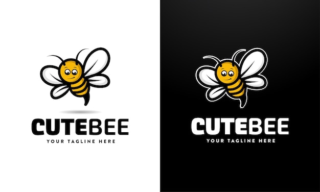 Vector vector modern minimal bee logo design