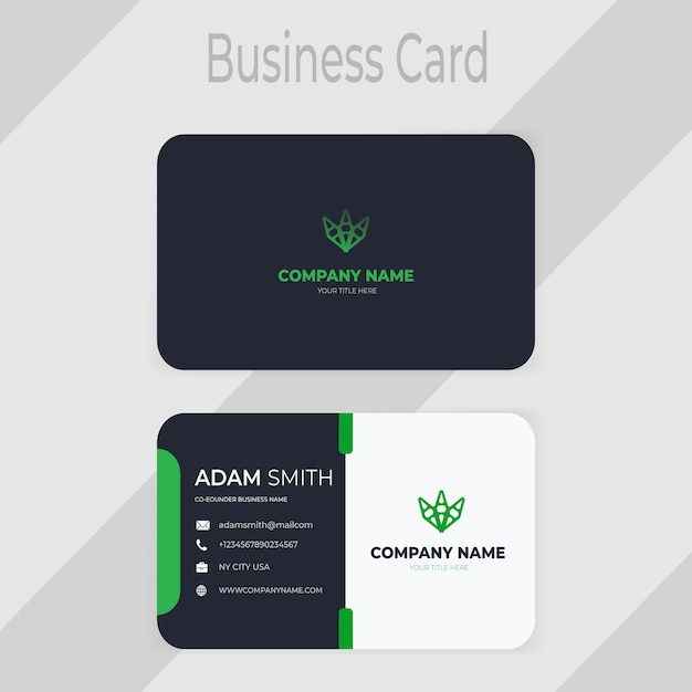 Vector modern professional business card design vector