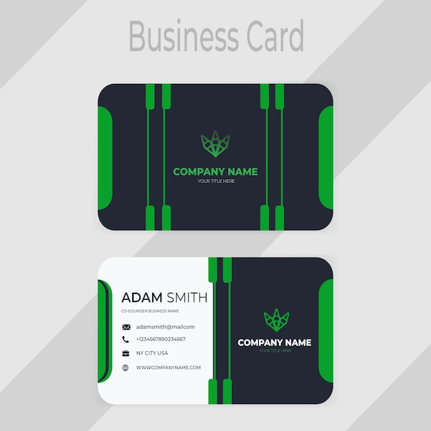 Vector modern professional business card design vector