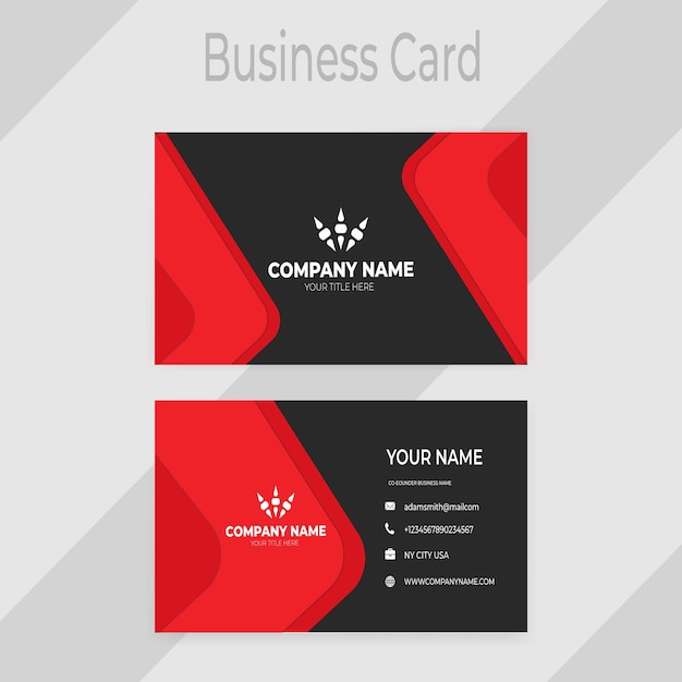 Vector modern professional business card design vector