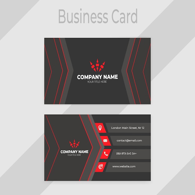 Vector modern professional business card design vector