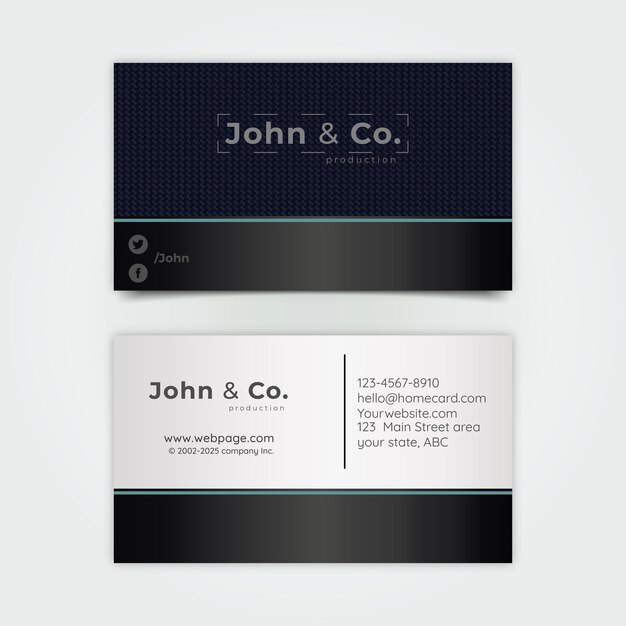 Vector vector modern professional business card template design vector