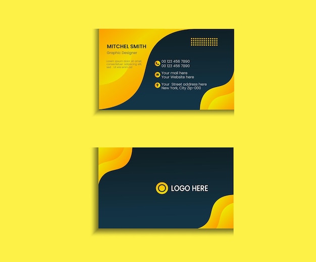 vector modern professional business card