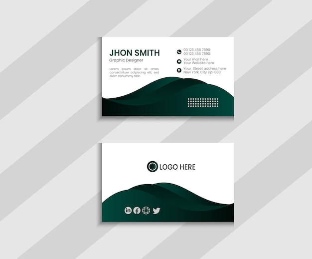 vector modern professional business card