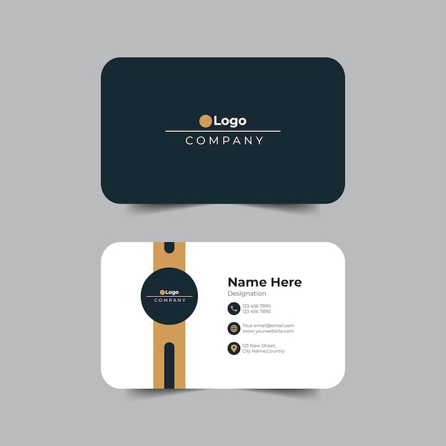 Vector modern professional business card