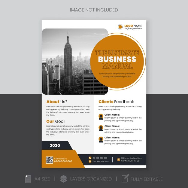 Vector modern and professional business flyer template