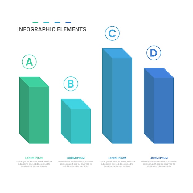 Vettore vector forme moderne opzioni elementi infografici per il business con il design del modello di icone