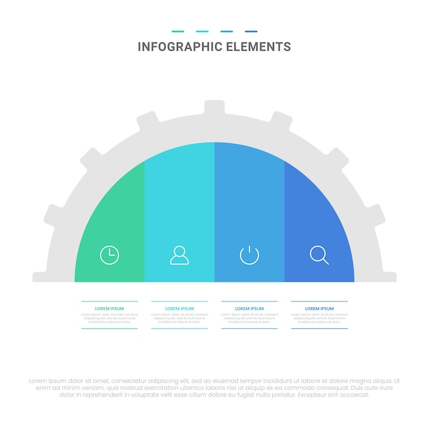 Opzioni di forme moderne vettoriali elementi infografici per il business con il design del modello di icone