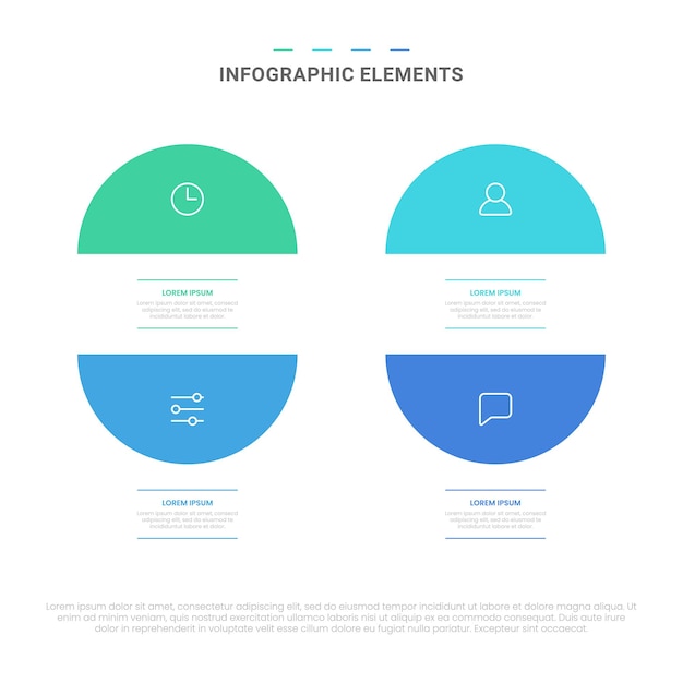 Vector forme moderne opzioni elementi infografici per il business con il design del modello di icone