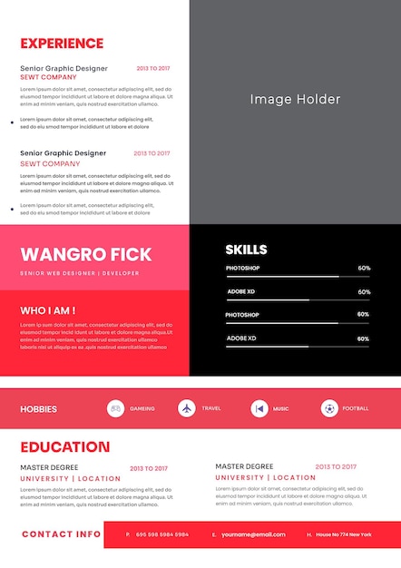 Vector vector modern simple template for curriculum