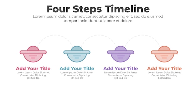 Vector modern timeline diagram and infographic template for business