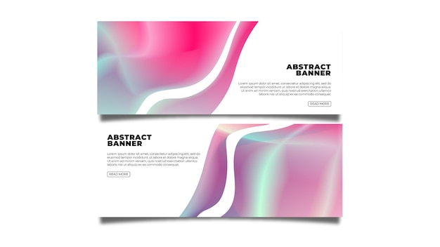 Vector moderne abstracte banner ontwerpsjabloon