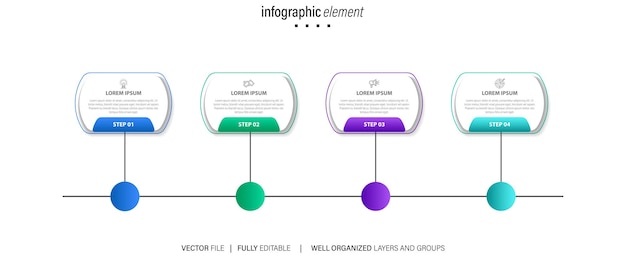 Vector vector moderne ontwerp inhoudsopgave infographic sjabloon