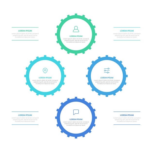 Vector moderne vormen opties infographic elementen voor zaken met pictogrammen sjabloonontwerp