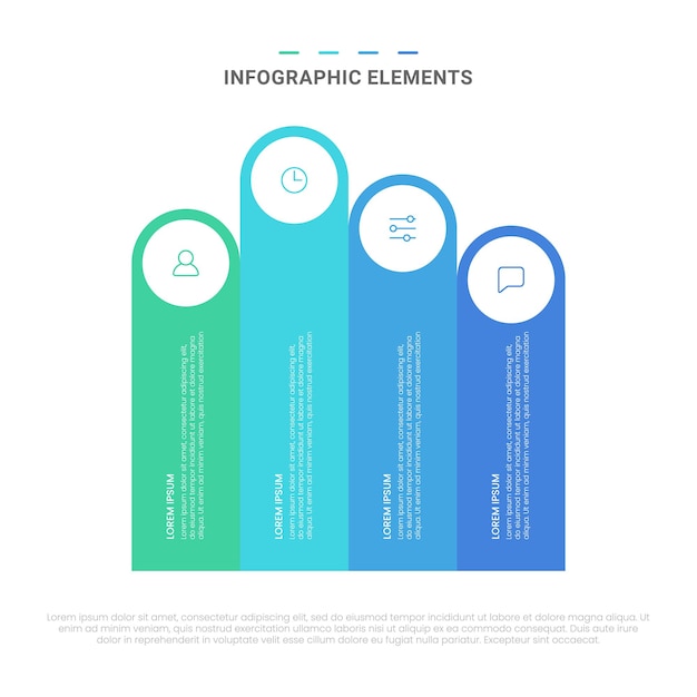 Vector moderne vormen opties infographic elementen voor zaken met pictogrammen sjabloonontwerp