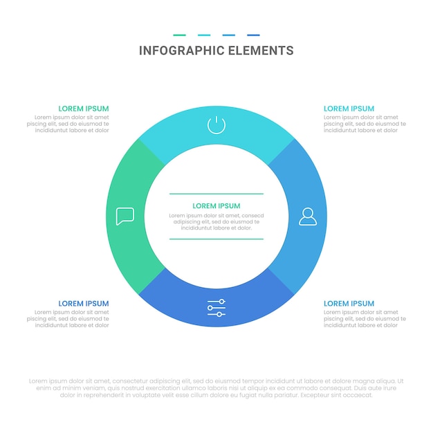 Vector moderne vormen opties infographic elementen voor zaken met pictogrammen sjabloonontwerp