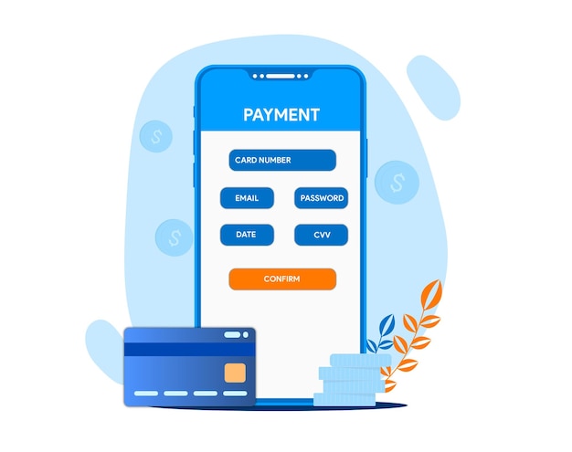 Vector vector money transfer illustration send money illustration payment method