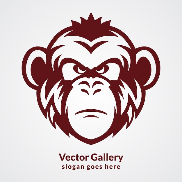 Vector vector monkey logo ontwerp vector