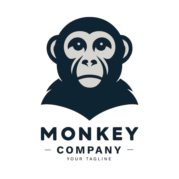 Vector monkey vector icon logo illustration design