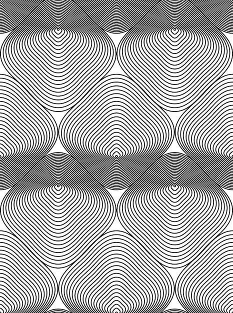 Vector monochrome stripy endless pattern, art continuous geometric background with graphic lines.