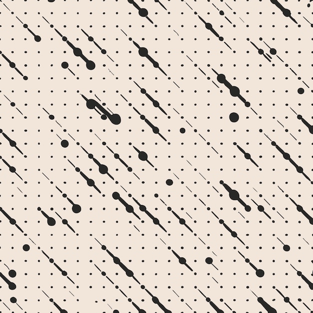 Vector monochrome triangle seamless pattern