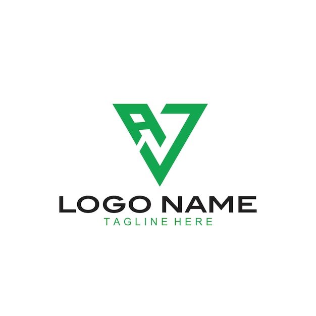 Vector vector monogram letter av logo