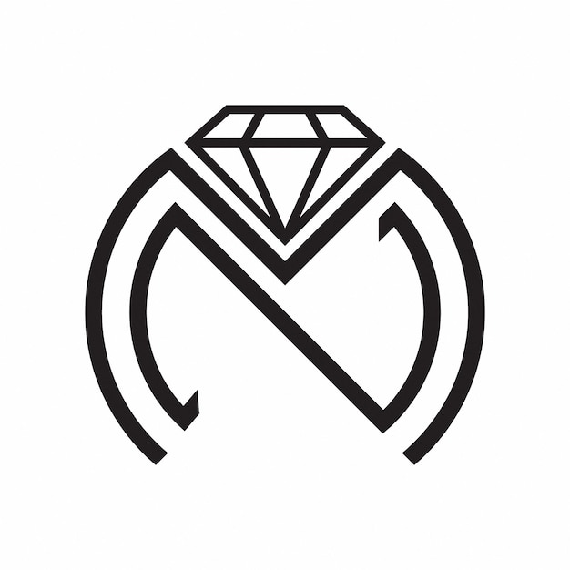 VECTOR MONOGRAM MN LOGO