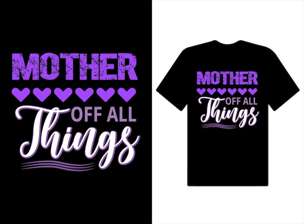 Vector mother day best mom lettering typography t shirt