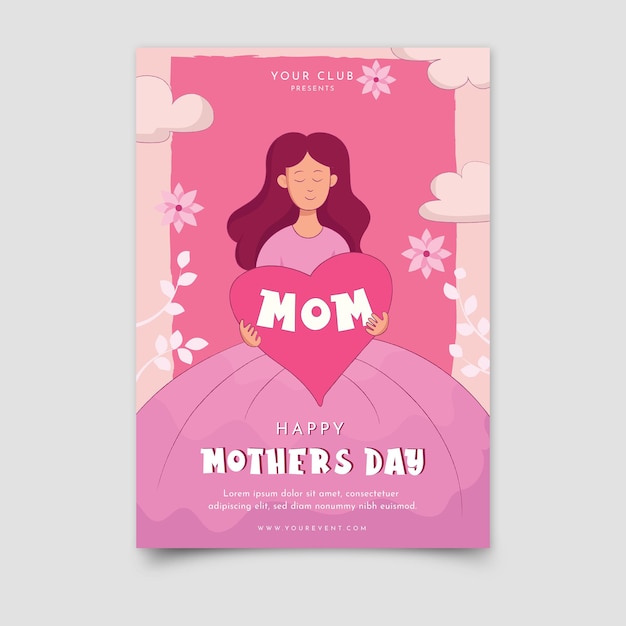 vector mothers day poster design