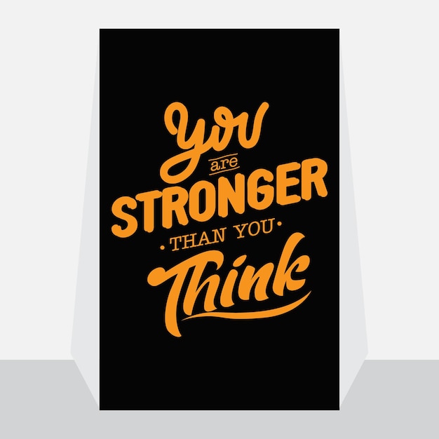 Vector motivational quotes typography design