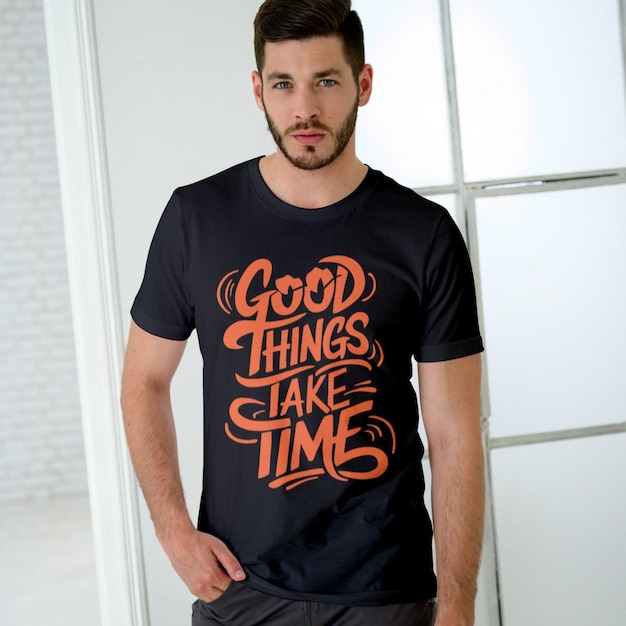 Vector Motivationele typografie T-shirtontwerp