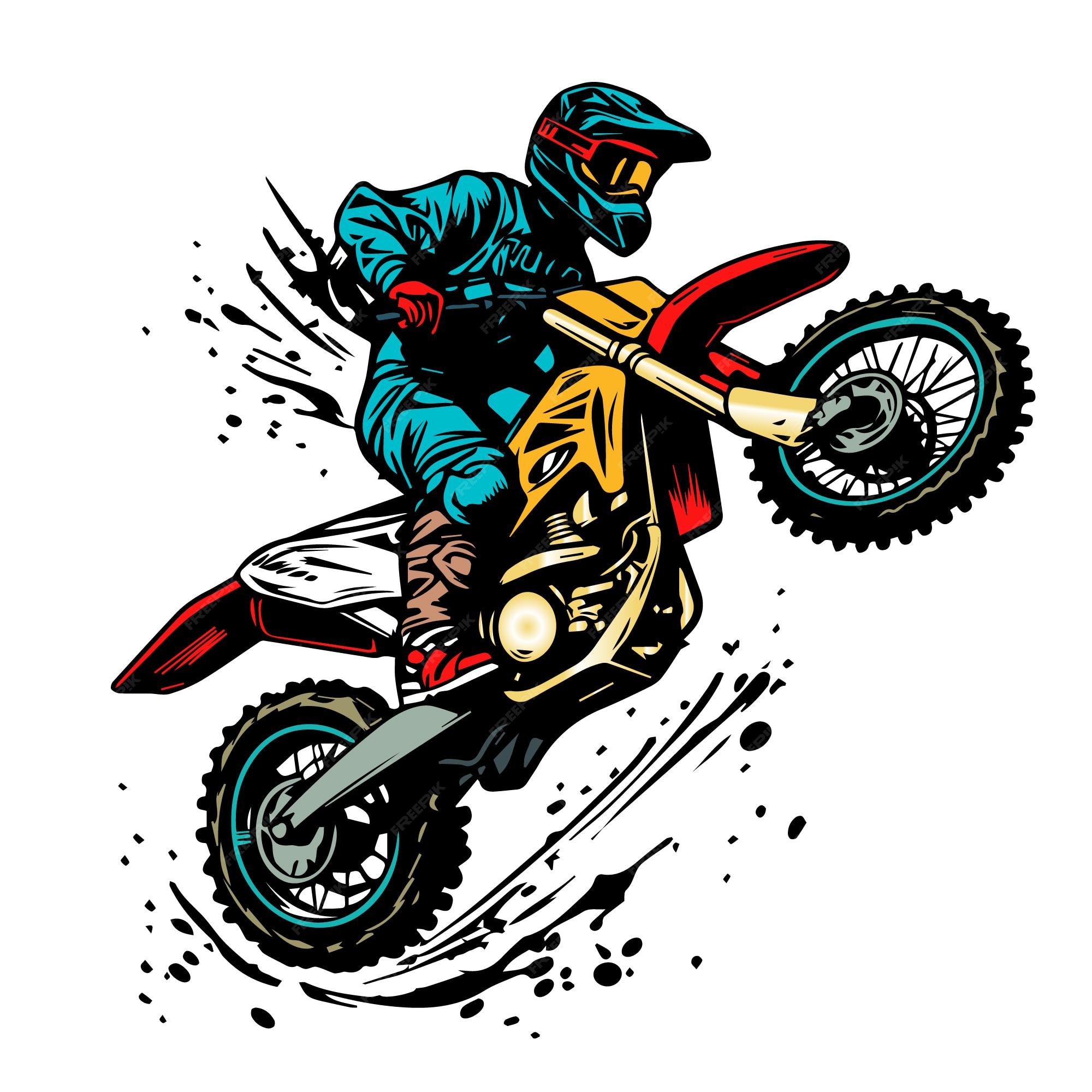 Motocross Vector Art, Icons, and Graphics for Free Download