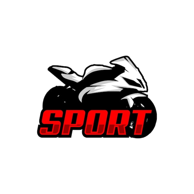 Vector motosport logo ontwerp motorraces