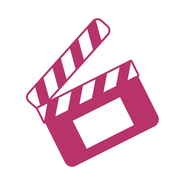 Vector movie clapperboard