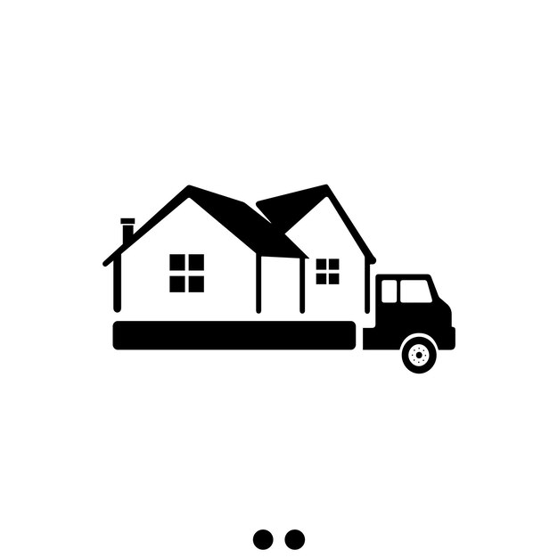 vector moving truck background