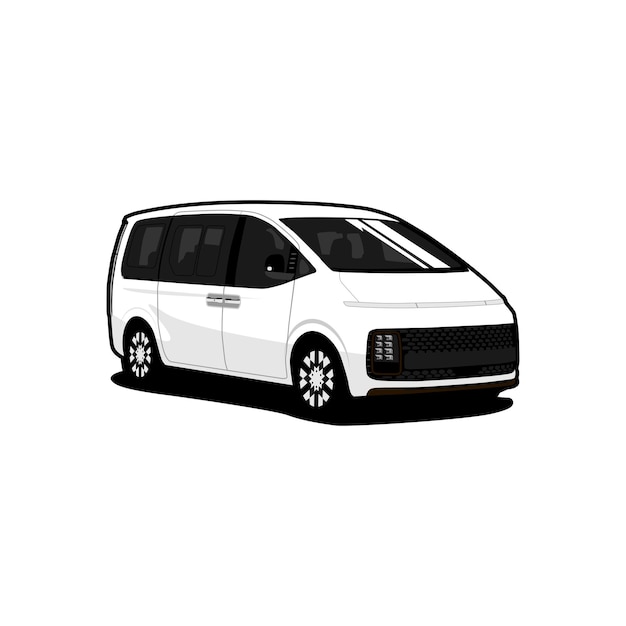 Vector vector mpv car luxury vehicle illustration